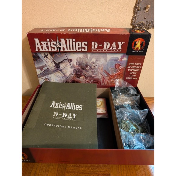 Axis & Allies The Pacific And D-Day 1944 Avalon Hill 2010 Boardgame Lot Axis And - Picture 3 of 3